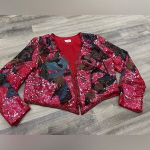 Neiman Marcus Vintage Jack Bryan Beaded Sequin Jacket